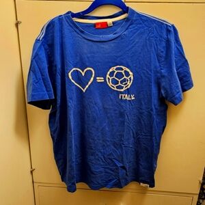 Love Equals Italy Soccer T-Shirt - Men's Size  Large